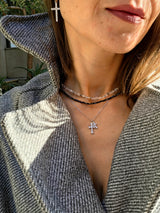 Collana doppia croce