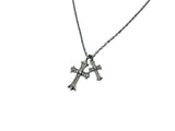 Collana doppia croce