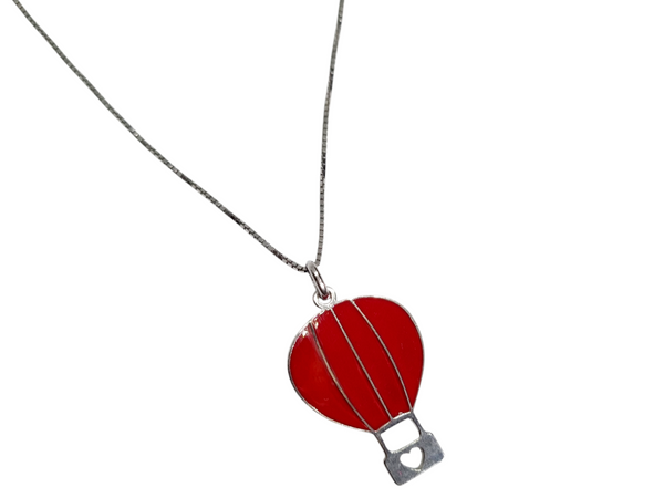 Collana mongolfiera red