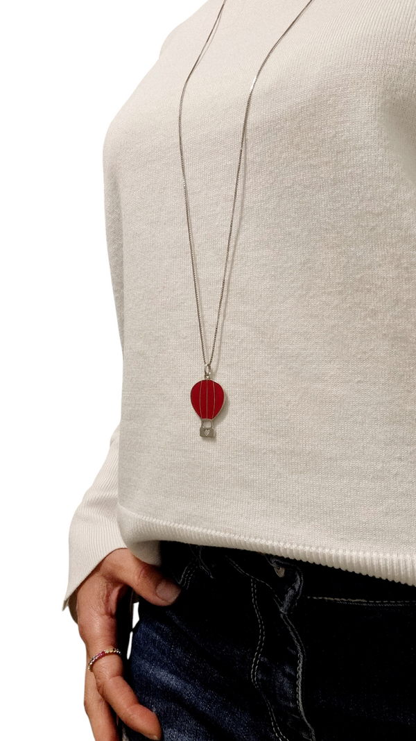 Collana mongolfiera natalina