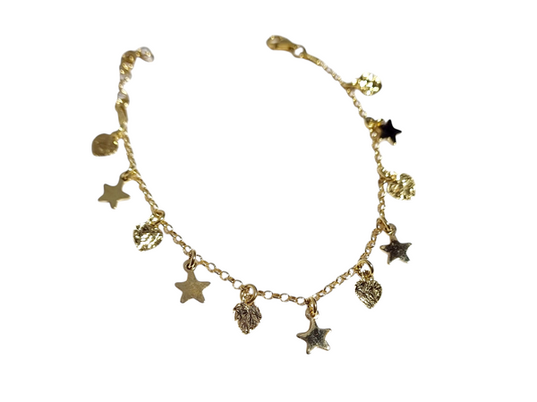 Bracciale cuori e stelle