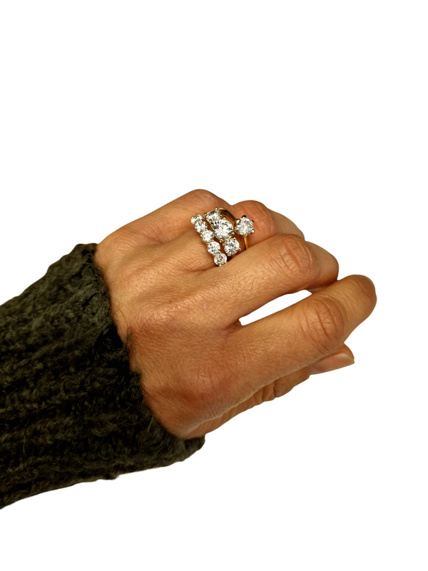 Anello cinque pietre amati