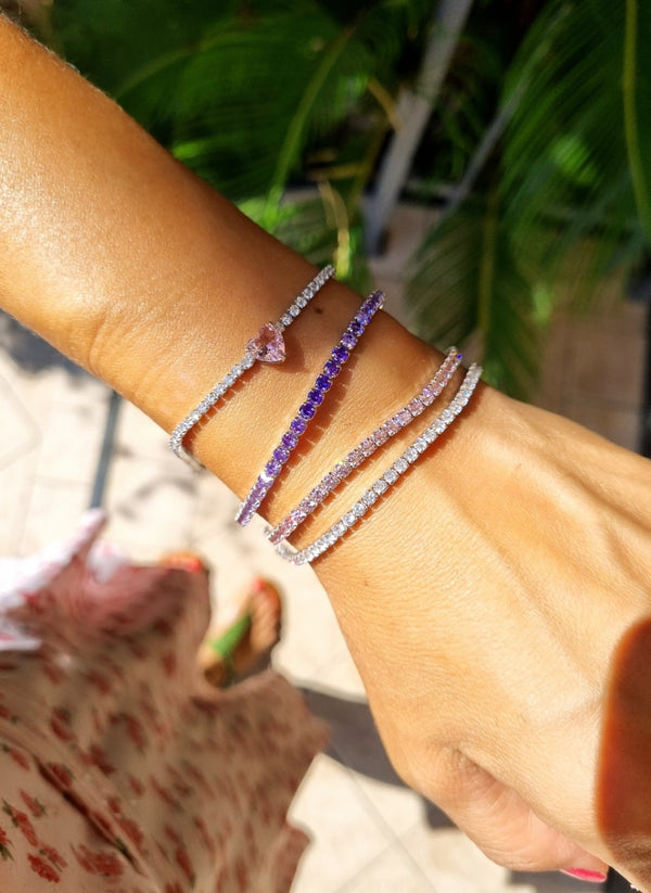 Bracciale viola sfumato