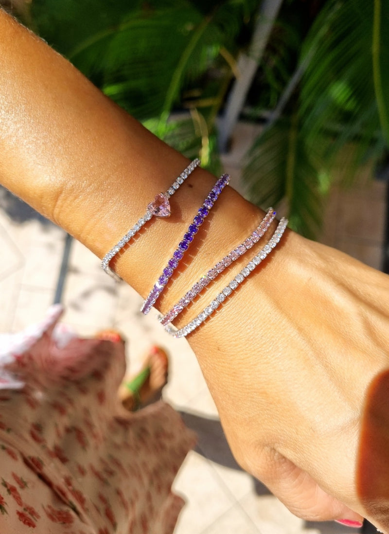 Bracciale viola sfumato