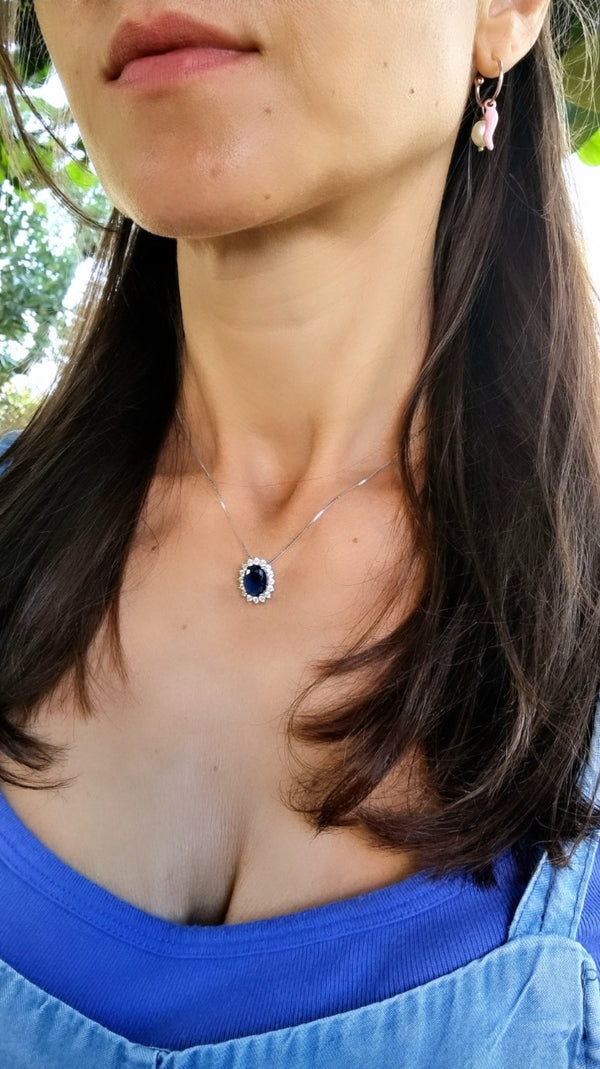 Collana maxi kate blu