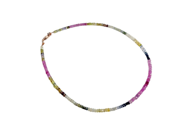 Collana zaffiro colorato