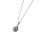Collana ovale moissanite