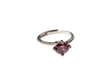 Anello solitario porpora