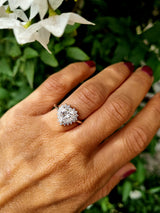 Anello cuore moissanite