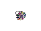 Anello margherita multicolor