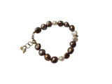 Bracciale perle bicolor