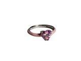 Anello cuore rosa