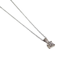 Collana punto luce moissanite
