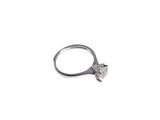 Anello solitario moissanite