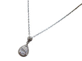 Collana goccia moissanite