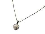 Collana cuore moissanite