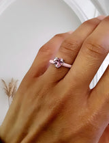 Anello cuore rosa