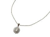 Collana ovale moissanite