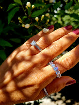 Anello solitario moissanite