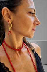 Orecchini corallo