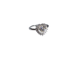 Anello cuore moissanite