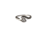Anello solitario moissanite