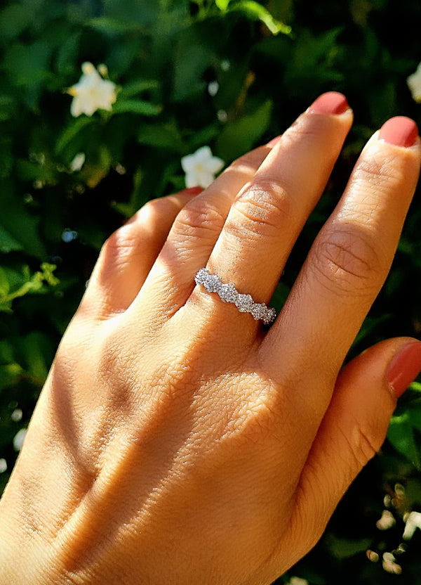 Anello micro fiori