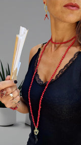 Collana corno nero