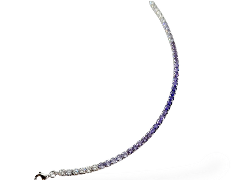 Bracciale tennis viola