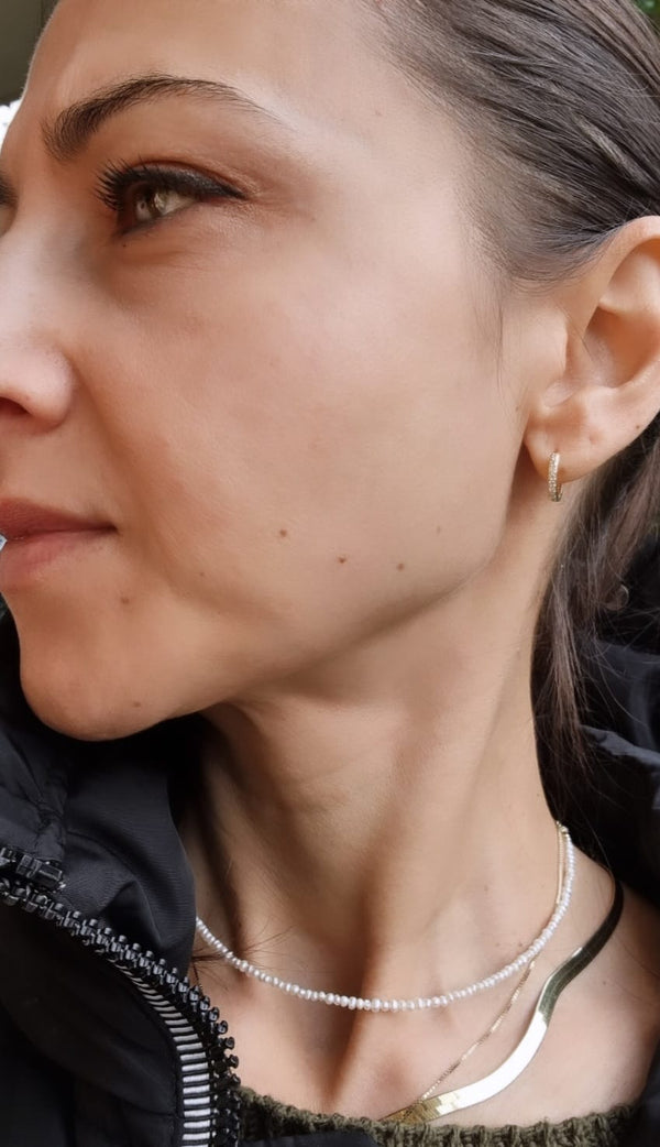 Orecchini cerchio dorato